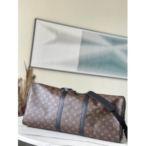 Lv Keepall M41414老花黄 黑皮 55x31x26cm Vacation shop