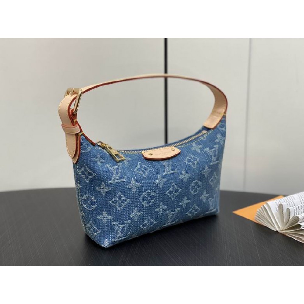 Lv Hills Pochette Monogram Denim Blue M82949 Bags