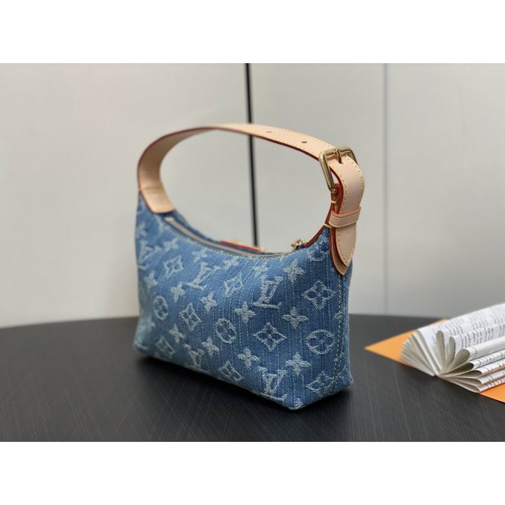 Lv Hills Pochette Monogram Denim Blue M82949 Bags
