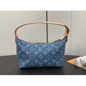 Lv Hills Pochette Monogram Denim Blue M82949 Bags