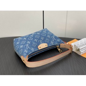 Lv Hills Pochette Monogram Denim Blue M82949 Bags