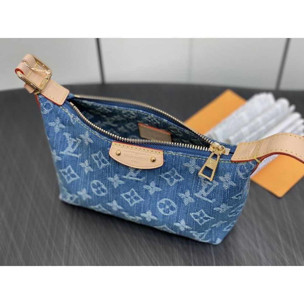 Lv Hills Pochette Monogram Denim Blue M82949 Bags