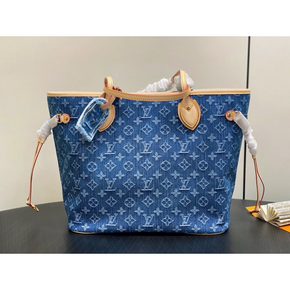 Lv Neverfull M13192 Denim 31x28x14cm Bags