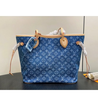 Lv Neverfull M13192 Denim 31x28x14cm