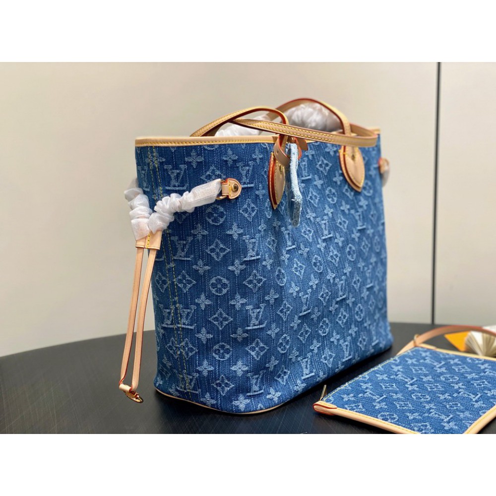 Lv Neverfull M13192 Denim 31x28x14cm Bags