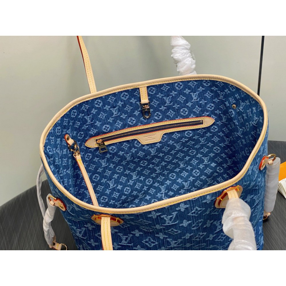 Lv Neverfull M13192 Denim 31x28x14cm Bags