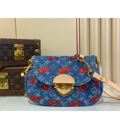 Lv Sunset Bag M13680 27x18x3cm denim