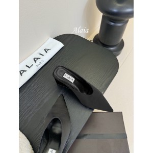 Alaia Cube 75 satin wedge mules 35-42 Shoes