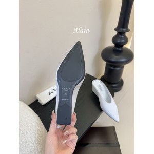 Alaia Cube 75 satin wedge mules 35-42 Shoes