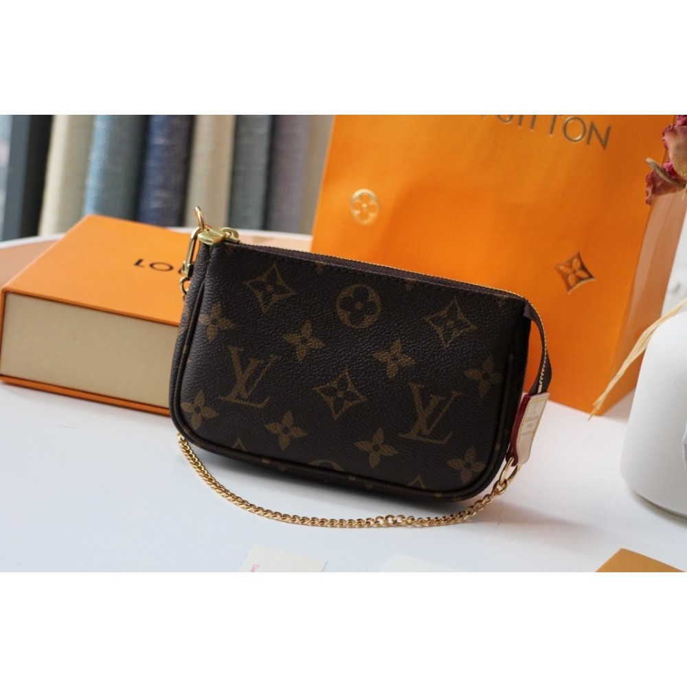 Lv Mini Pochette Accessories 15.5x10.5x4cm monogram Bags