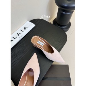 Alaia Cube 75 satin wedge mules 35-42 Shoes
