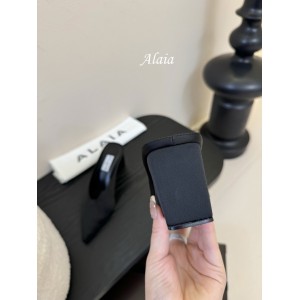 Alaia Cube 75 satin wedge mules 35-42 Shoes