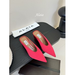 Alaia Cube 75 satin wedge mules 35-42 Shoes