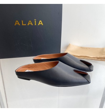 Alaia open mules leather 100% 35-42