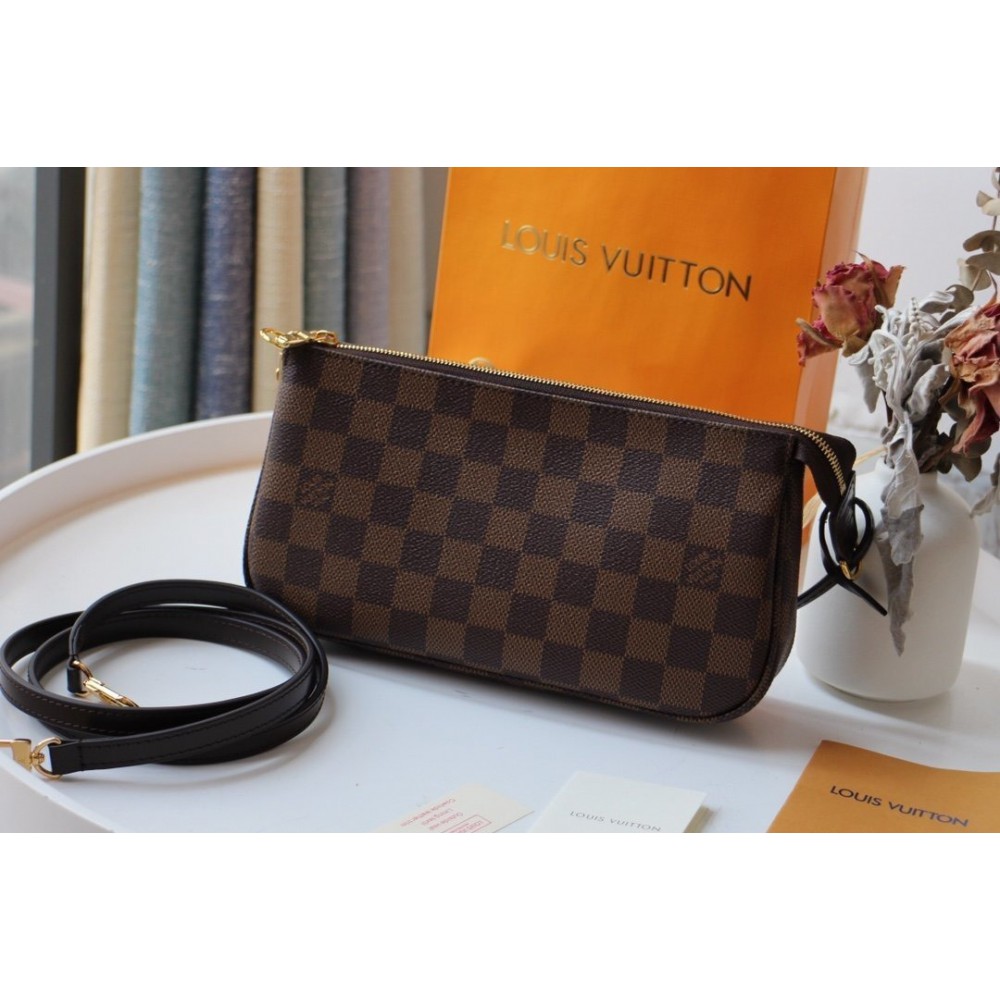 Lv Pochette Accessoires damier ebene 13x4x22cm Bags