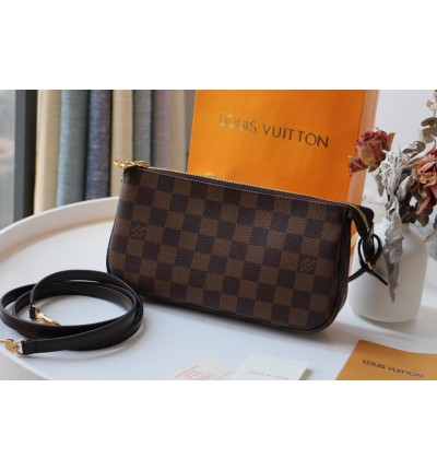 Lv Pochette Accessoires damier ebene 13x4x22cm